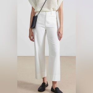 Apiece apart women’s classic Merida cropped white jeans pants size 2